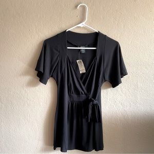NWT Arden B Faux Wrap Blouse - Medium